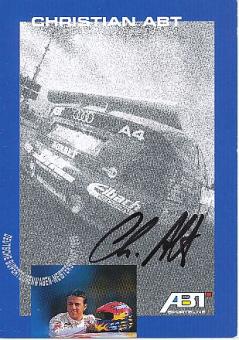 Christian Abt   Audi  Auto Motorsport  Autogrammkarte  original signiert 