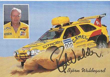 Björn Waldegård † 2014 SWE Ralley Weltmeister   Auto Motorsport  Autogrammkarte original signiert 