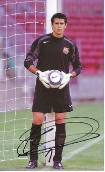 Victor Valdes  FC Barcelona   Fußball Autogrammkarte original signiert 