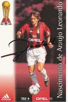 Leandro   AC Mailand  Fußball Autogrammkarte  original signiert 