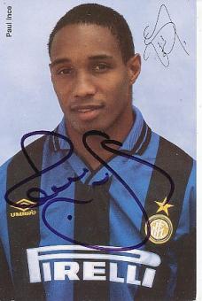 Paul Ince  Inter Mailand  Fußball Autogrammkarte  original signiert 