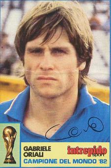 Gabriele Oriali   Italien Weltmeister WM 1982  Fußball Autogrammkarte  original signiert 