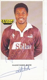 Andre Kana Biyik  FC Metz  Fußball Autogrammkarte original signiert 