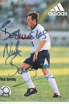 Nick Barmby  England  Fußball  Autogrammkarte original signiert 