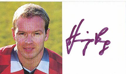 Henning Berg   Manchester United   Fußball Autogrammkarte original signiert 