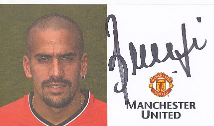Juan Sebastian Veron   Manchester United   Fußball Autogrammkarte original signiert 