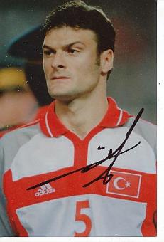 Alpay Özalan  Türkei  Fußball Autogramm Foto original signiert 