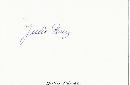 Julio Perez † 2002  Uruguay  Welmeister WM 1950  Fußball Autogramm Karte original signiert 