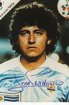 Jose Perdomo   Uruguay  WM 1990    Fußball  Autogramm Foto  original signiert 