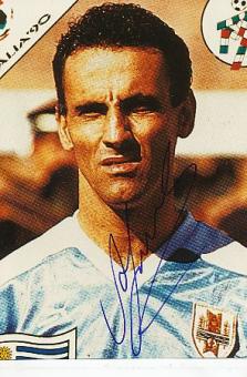Antonio Alzamendi   Uruguay  WM 1990    Fußball  Autogramm Foto  original signiert 
