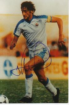 Enzo Francescoli   Uruguay  WM 1990    Fußball  Autogramm Foto  original signiert 