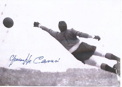 Giuseppe Casari † 2013  Italien  WM 1950    Fußball  Autogramm Foto  original signiert 