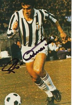 Pietro Anastasi † 2020  Juventus Turin   Fußball  Autogramm Foto  original signiert 