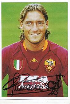 Francesco Totti  AS Rom &  Weltmeister WM 1982  Fußball Autogramm Foto original signiert 