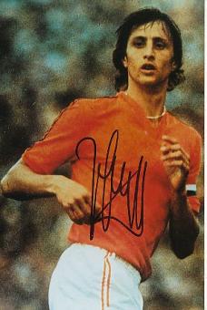 Johan Cruyff † 2016  Holland WM 1974  Fußball Autogramm Foto original signiert 