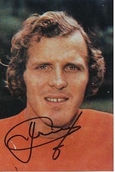 Renee van de Kerkhof  Holland  WM 1974  Fußball Autogramm Foto original signiert 
