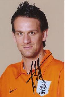 Jan Vennegoor of Hesselink  Holland   Fußball Autogramm Foto original signiert 