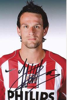 Jan Vennegoor of Hesselink  PSV Eindhoven   Fußball Autogramm Foto original signiert 