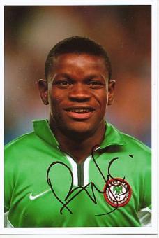 Pius Ikedia   Nigeria  WM 2002  Fußball Autogramm Foto original signiert 