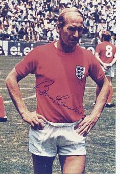 Bobby Charlton England Weltmeister WM 1966  Fußball Autogramm Foto original signiert 