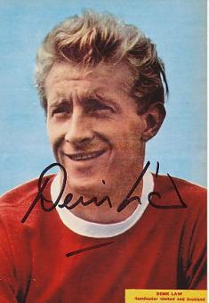Denis Law   Manchester United  1968  Europapokalsieg  Fußball Autogramm Foto original signiert 