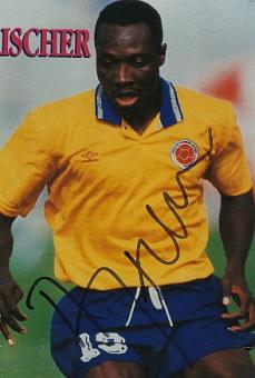 Freddy Rincon † 2022 Kolumbien WM 1994  Fußball Autogramm Foto original signiert 