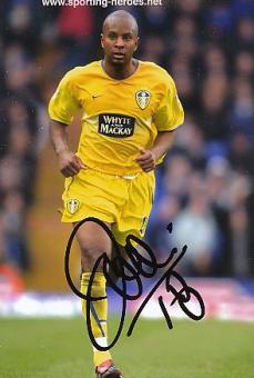 Didier Domi  Leeds United  Fußball Autogramm Foto original signiert 