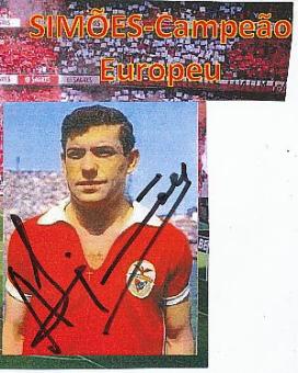 Antonio Simoes   Benfica Lissabon   Fußball Autogramm Bild original signiert 