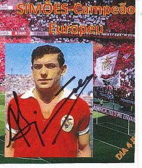 Antonio Simoes   Benfica Lissabon   Fußball Autogramm Bild original signiert 
