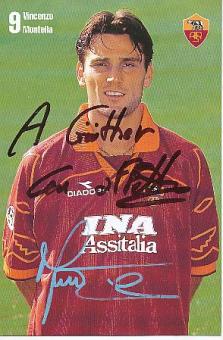 Vincenzo Montella   AS Rom  Fußball Autogrammkarte  original signiert 