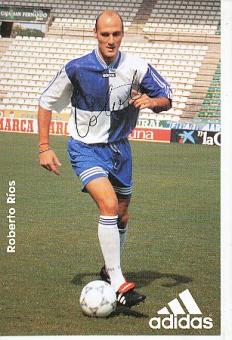 Roberto Rios  Spanien Fußball Autogrammkarte original signiert 