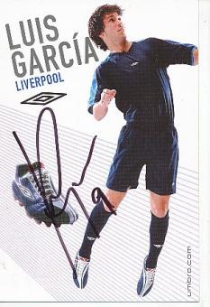 Luis Garcia   FC Liverpool  Fußball Autogrammkarte original signiert 