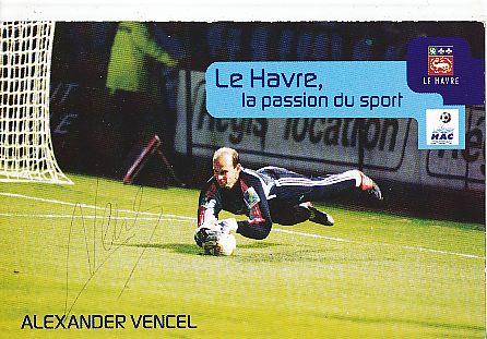 Alexander Vencel  Le Havre AC  Fußball Autogrammkarte original signiert 