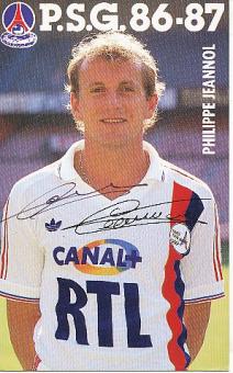 Philippe Jeannol  PSG Paris Saint Germain  Fußball Autogrammkarte original signiert 