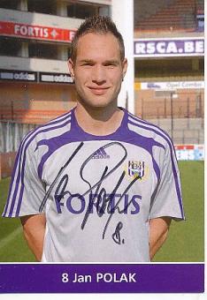 Jan Polak  RSC Anderlecht  Fußball Autogrammkarte original signiert 