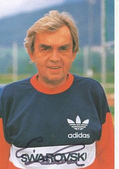 Ernst Happel † 1992  FC Swarovski Tirol  Fußball Autogrammkarte original signiert 