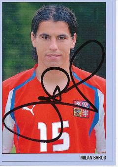 Milan Baros  Tschechien  Fußball Autogrammkarte original signiert 