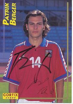 Patrik Berger   Tschechien  Fußball Autogrammkarte original signiert 