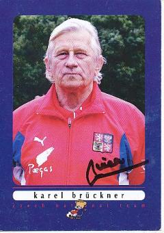 Karel Brückner   Tschechien  Fußball Autogrammkarte original signiert 