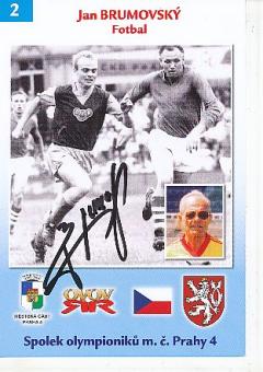 Jan Brumovsky   Tschechien  Fußball Autogrammkarte original signiert 