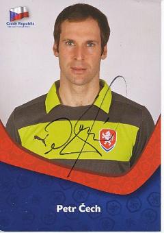 Petr Cech  Tschechien  Fußball Autogrammkarte original signiert 