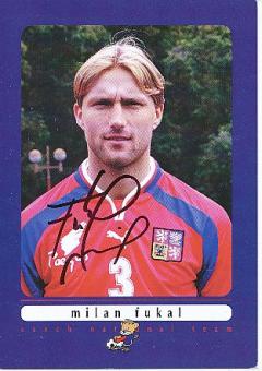 Milan Fukal  Tschechien  Fußball Autogrammkarte original signiert 