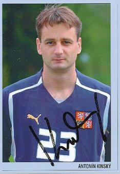 Antonin Kinsky  Tschechien  Fußball Autogrammkarte original signiert 