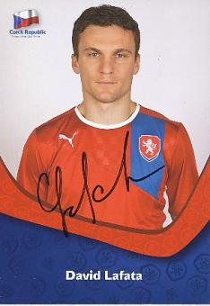 David Lafata  Tschechien  Fußball Autogrammkarte original signiert 