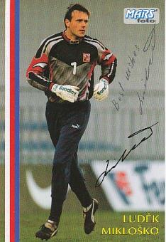 Ludek Miklosko  Tschechien  Fußball Autogrammkarte original signiert 