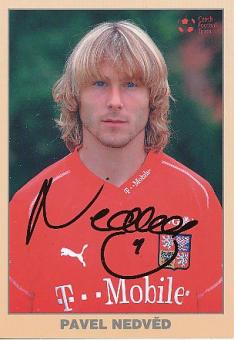 Pavel Nedved  Tschechien  Fußball Autogrammkarte original signiert 