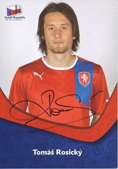 Tomas Rosicky  Tschechien  Fußball Autogrammkarte original signiert 