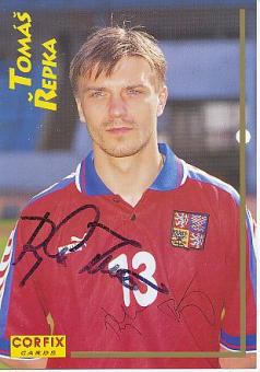 Tomas Repka  Tschechien  Fußball Autogrammkarte original signiert 