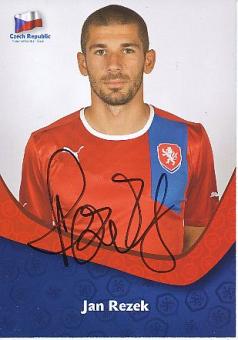 Jan Rezek  Tschechien  Fußball Autogrammkarte original signiert 