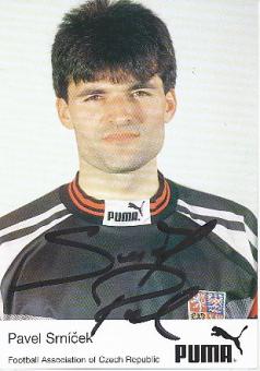 Pavel Srnicek † 2015  Tschechien  Fußball Autogrammkarte original signiert 